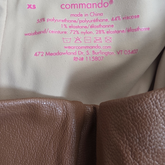 Commando Cocoa Brown Faux Leather Leggings - Picture 4 of 6